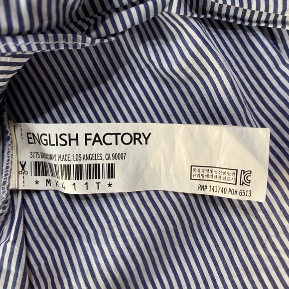 English Factory Women's Quarter Length Pin Stripe - Picture 5 of 8